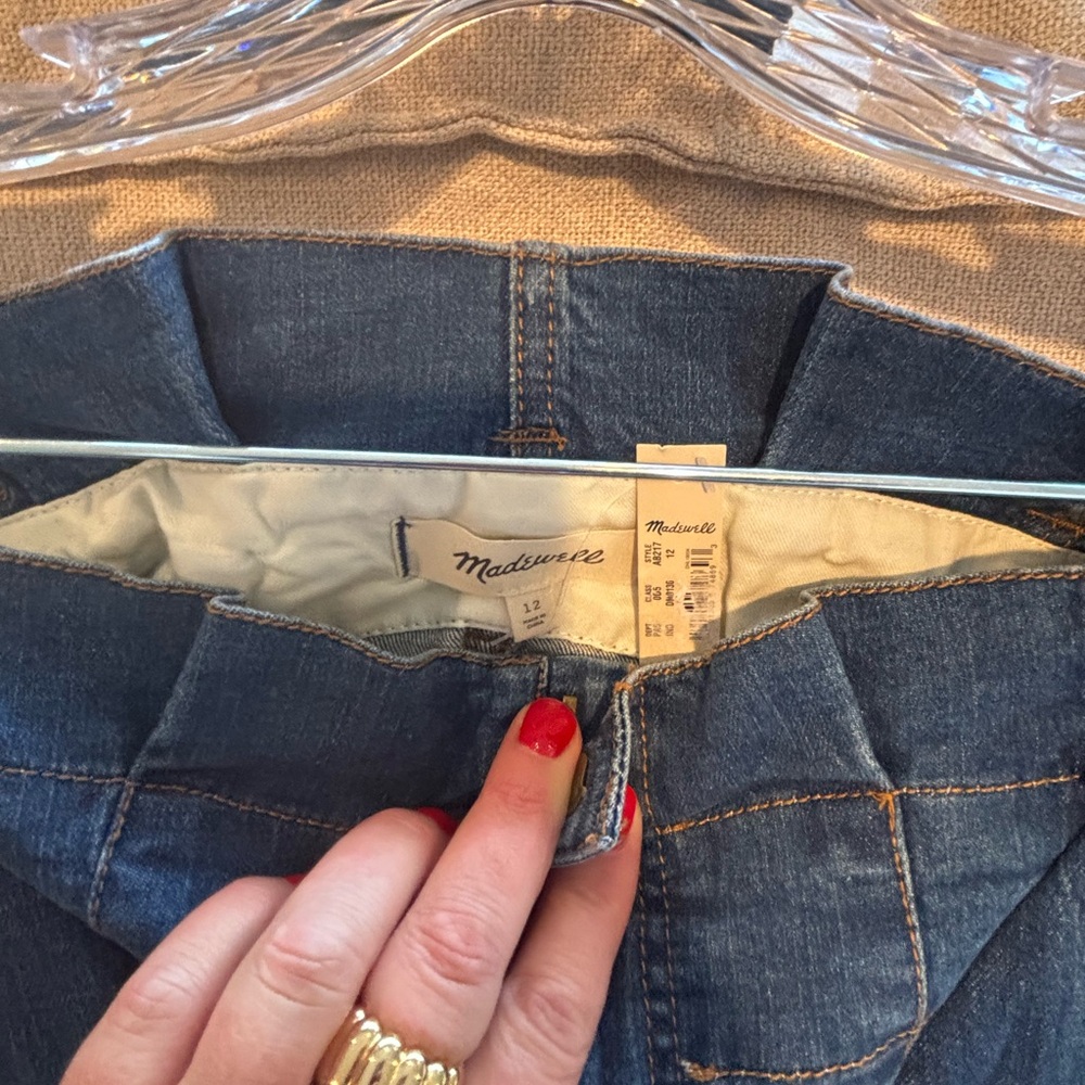 NWT Madewell Indigo A-Line Denim Skirt 12 - Picture 3 of 6